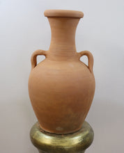Load image into Gallery viewer, Handcrafted Terracotta Amphora with Drainage Hole, Decorative Terracotta Amphora, Handmade Traditional Vessel