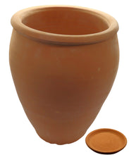 Load image into Gallery viewer, Handmade Pottery Clay Planter, Natural Terracotta plant pot, flower pots with Saucer, earthenware flowerpots
