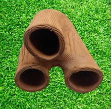 Load image into Gallery viewer, Handmade Tri column plant pot, Three pot Pottery Clay Planter, Natural Terracotta plant pot, flower pots with Saucer, earthenware flowerpots