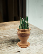 Load image into Gallery viewer, Handmade Pottery Clay Planter, Natural Terracotta plant pot, flower pots with Saucer, earthenware flowerpots