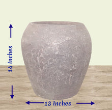 Load image into Gallery viewer, Handmade Terracotta Planter, Hand-Aged Artisan Urn, Weathered Vintage plant pot , Antique Pottery Centerpiece, Farmhouse Rustic Décor (Copy) (Copy)