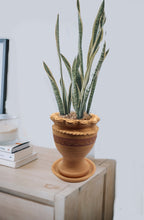 Load image into Gallery viewer, Handmade Pottery Clay Planter, Natural Terracotta plant pot, flower pots with Saucer, earthenware flowerpots