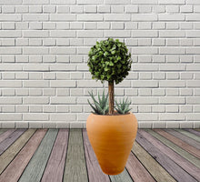 Load image into Gallery viewer, Handmade Pottery Clay Planter, Natural Terracotta plant pot, flower pots with Saucer, earthenware flowerpots,