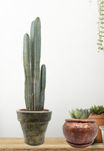 Load image into Gallery viewer, Handmade Pottery Clay Planter, Natural Terracotta plant pot, flower pots with Saucer, earthenware flowerpots, Hand painted planters