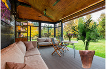 Load image into Gallery viewer, Handmade Pottery Clay Planter, Natural Terracotta plant pot, flower pots with Saucer, earthenware flowerpots, Hand painted planters