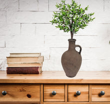 Load image into Gallery viewer, Jug Vase, Handmade Pottery Centerpiece, Terracotta Farmhouse Décor Vase