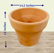 Load image into Gallery viewer, Handmade Pottery Clay Planter, Natural Terracotta plant pot, flower pots , earthenware flowerpots,