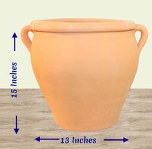 Load image into Gallery viewer, Handmade Pottery Clay Planter, Natural Terracotta plant pot, flower pots , earthenware flowerpots