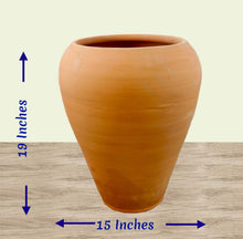 Load image into Gallery viewer, Handmade Pottery Clay Planter, Natural Terracotta plant pot, flower pots with Saucer, earthenware flowerpots,