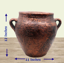 Load image into Gallery viewer, Handmade Pottery Clay Planter, Natural Terracotta plant pot, flower pots with Saucer, earthenware flowerpots, Hand painted planters