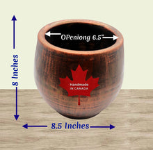 Load image into Gallery viewer, Handmade Pottery Clay Planter, Natural Terracotta plant pot, flower pots with Saucer, earthenware flowerpots, Hand painted planters