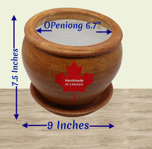 Load image into Gallery viewer, Handmade Pottery Clay Planter, Natural Terracotta plant pot, flower pots with Saucer, earthenware flowerpots, Hand painted planters