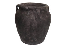 Load image into Gallery viewer, Handmade Terracotta Planter, Hand-Aged Artisan Urn, Weathered Vintage plant pot , Antique Pottery Centerpiece, Farmhouse Rustic Décor
