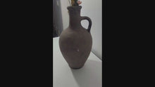 Load and play video in Gallery viewer, Jug Vase, Handmade Pottery Centerpiece, Terracotta Farmhouse Décor Vase