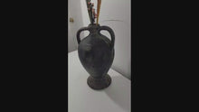Load and play video in Gallery viewer, Jug Vase, Handmade Pottery Centerpiece, Terracotta Farmhouse Décor Vase
