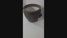 Load and play video in Gallery viewer, Handmade Terracotta Planter, Hand-Aged Artisan Urn, Weathered Vintage plant pot , Antique Pottery Centerpiece, Farmhouse Rustic Décor