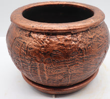 Load image into Gallery viewer, Handmade Pottery Clay Planter, Natural Terracotta plant pot, flower pots with Saucer, earthenware flowerpots, Hand painted planters
