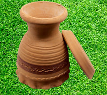 Load image into Gallery viewer, Handmade Pottery Clay Planter, Natural Terracotta plant pot, flower pots with Saucer, earthenware flowerpots
