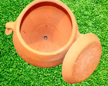Load image into Gallery viewer, Handmade Pottery Clay Planter, Natural Terracotta plant pot, flower pots , earthenware flowerpots,
