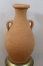 Load image into Gallery viewer, Handcrafted Terracotta Amphora with Drainage Hole, Decorative Terracotta Amphora, Handmade Traditional Vessel
