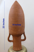 Load image into Gallery viewer, Handcrafted Terracotta Amphora with Drainage Hole, Decorative Terracotta Amphora, Handmade Traditional Vessel
