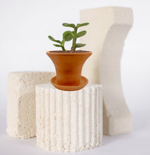 Load image into Gallery viewer, Handmade Pottery Clay Planter, Natural Terracotta plant pot, flower pots with Saucer, earthenware flowerpots
