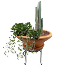 Load image into Gallery viewer, Handmade Pottery Clay Planter, Natural Terracotta plant pot, flower pots with Saucer, earthenware flowerpots
