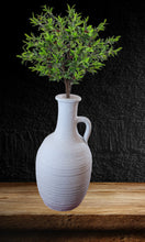 Load image into Gallery viewer, ug Vase, Handmade Pottery Centerpiece, Terracotta Farmhouse Décor Vase, White
