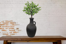 Load image into Gallery viewer, ug Vase, Handmade Pottery Centerpiece, Terracotta Farmhouse Décor Vase, Black
