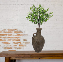 Load image into Gallery viewer, Jug Vase, Handmade Pottery Centerpiece, Terracotta Farmhouse Décor Vase, Black

