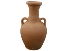 Load image into Gallery viewer, Handcrafted Terracotta Amphora with Drainage Hole, Decorative Terracotta Amphora, Handmade Traditional Vessel
