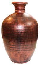 Load image into Gallery viewer, Clay Vase - Handmade Terracotta big Vases, Farmhouse Pottery Floor Vase, ceramic Vase for Décor, Rustic Earthenware for Centerpieces, Plant pot, Planter

