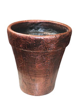 Load image into Gallery viewer, Handmade Pottery Clay Planter, Natural Terracotta plant pot, flower pots with Saucer, earthenware flowerpots, Hand painted planters
