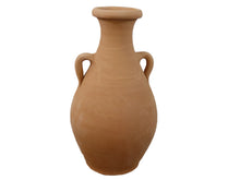 Load image into Gallery viewer, Handcrafted Terracotta Amphora with Drainage Hole, Decorative Terracotta Amphora, Handmade Traditional Vessel
