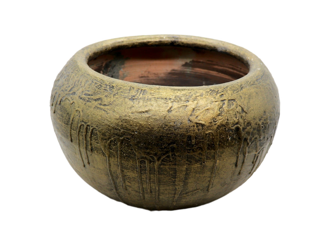 Handmade Pottery Clay Planter, Natural Terracotta plant pot, flower pots with Saucer, earthenware flowerpots, Hand painted planters