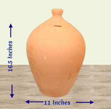 Load image into Gallery viewer, Terracotta Piggy Bank, Handmade Roman Clay coin Bank, Money pot box, Savings coin jar, Money pot, Coin container holder
