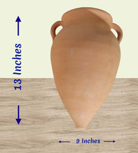 Load image into Gallery viewer, Handcrafted Terracotta Amphora , Decorative Terracotta Amphora, Handmade Traditional Vessel
