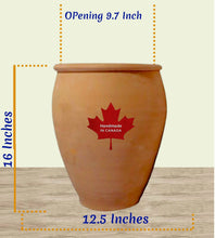 Load image into Gallery viewer, Handmade Pottery Clay Planter, Natural Terracotta plant pot, flower pots with Saucer, earthenware flowerpots
