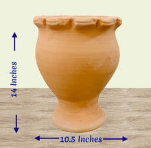 Load image into Gallery viewer, Handmade Pottery Clay Planter, Natural Terracotta plant pot, flower pots, earthenware flowerpots
