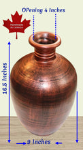 Load image into Gallery viewer, Clay Vase - Handmade Terracotta big Vases, Farmhouse Pottery Floor Vase, ceramic Vase for Décor, Rustic Earthenware for Centerpieces, Plant pot, Planter
