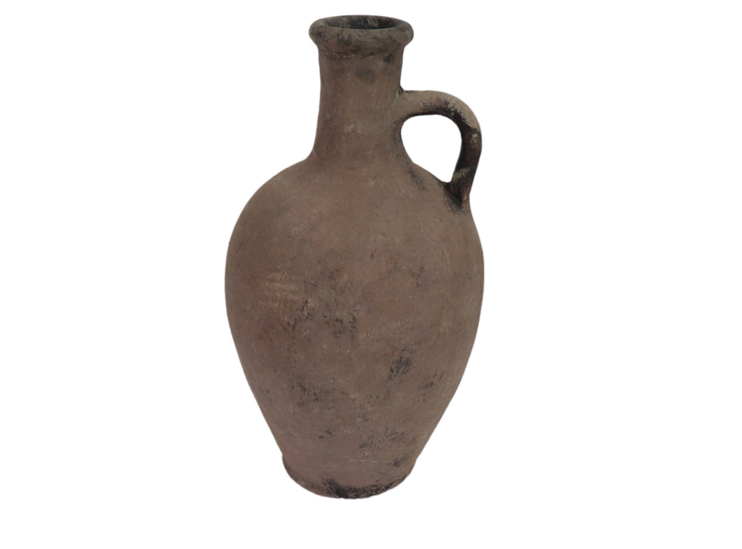 Jug Vase, Handmade Pottery Centerpiece, Terracotta Farmhouse Décor Vase
