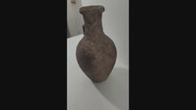 Load and play video in Gallery viewer, Jug Vase, Handmade Pottery Centerpiece, Terracotta Farmhouse Décor Vase, Black
