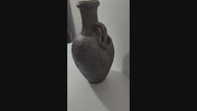 Load and play video in Gallery viewer, Jug Vase, Handmade Pottery Centerpiece, Terracotta Farmhouse Décor Vase, Black
